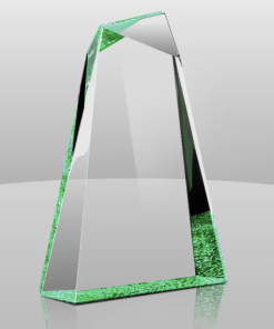 green pinnacle acrylic award for recognition